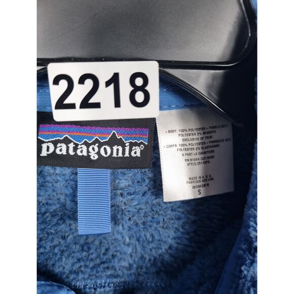 Patagonia R2 Fleece Jacket Womens Small Blue Polartec Full Zip Outdoor USA Made - Picture 3 of 10